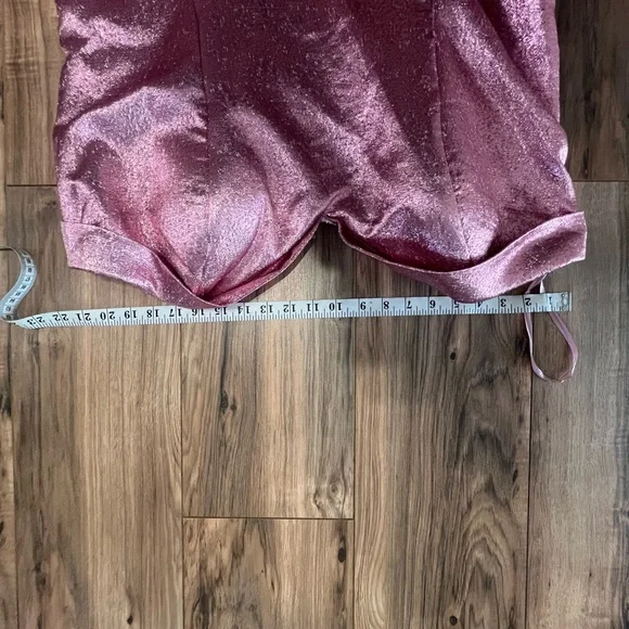 Mac Duggal 67230 Fabulouss Strapless Metallic Pink Strapless Mermaid Gown 18W - Picture 4 of 10